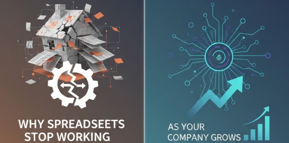 Why Spreadsheets Stop Working as Your Company Grows